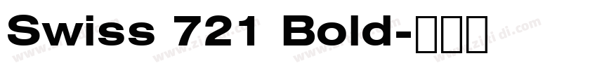Swiss 721 Bold字体转换